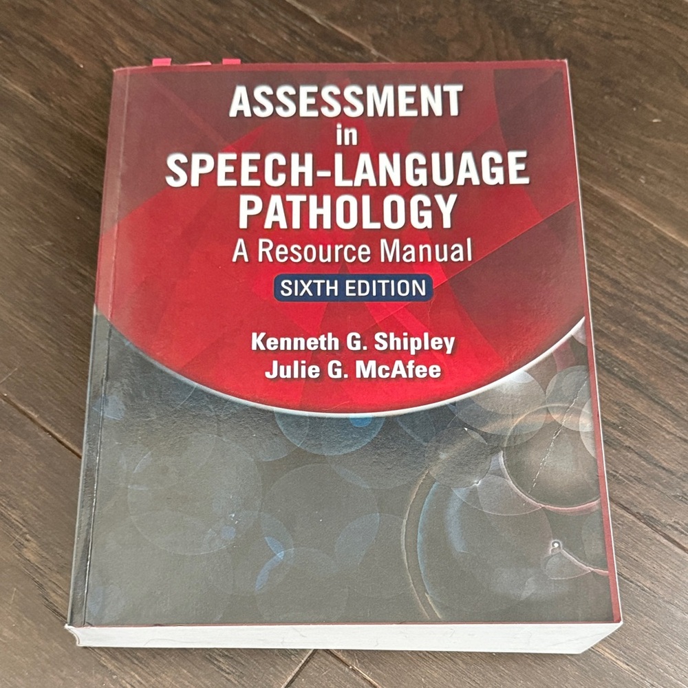 Assessment in Speech-Language Pathology - Red and Black Textbook